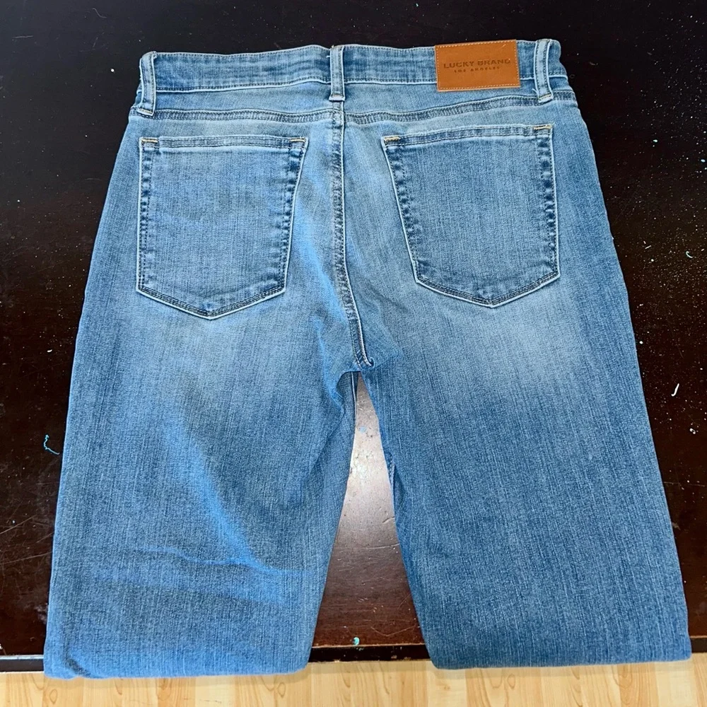 Lucky Brand Stella stretchy low rise skinny denim blue ankle jeans size 10/30 - Picture 4 of 13